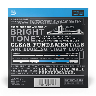 Струны для бас-гитар 50-105 D`Addario EXL160TP